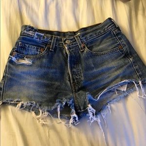 Levi vintage high waisted shorts